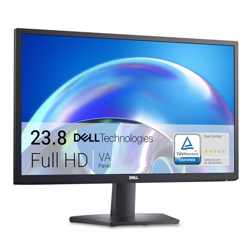 Dell 24-Inch Full HD VA Monitor with Tilt and 5ms Response.