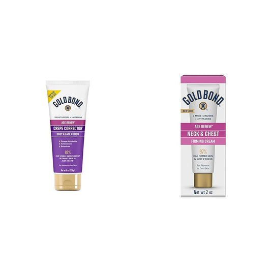 Gold Bond Age Renew Crepe Corrector Body Lotion, Replenishing ⁘ Smoothing Formula, 8 oz.