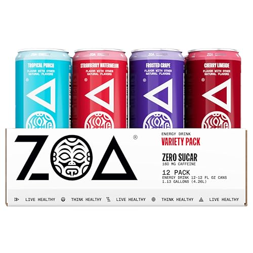 Blast Through Your Day with ZOA Zero Sugar's Electrifying Energy Boost.