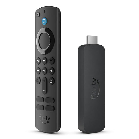Amazon Fire TV Stick 4K streaming device, AI-powered voice search, over 1.5 million movies ⁘ TV shows, Wi-Fi 6, free ⁘ live T
