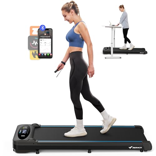 Portable, quiet, under-desk treadmill for home walkers and exercisers needs.