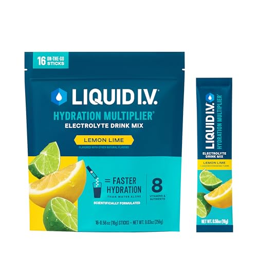 Liquid I. V. Hydration Powder in Lemon Lime Flavor