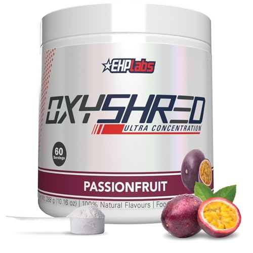 EHP Labs OxyShred Pre Workout Powder ⁘ Shredding Supplement - Preworkout Powder with L Glutamine ⁘...