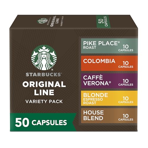 Starbucks by Nespresso Variety Pack: 50-count Original Line Espresso Pods