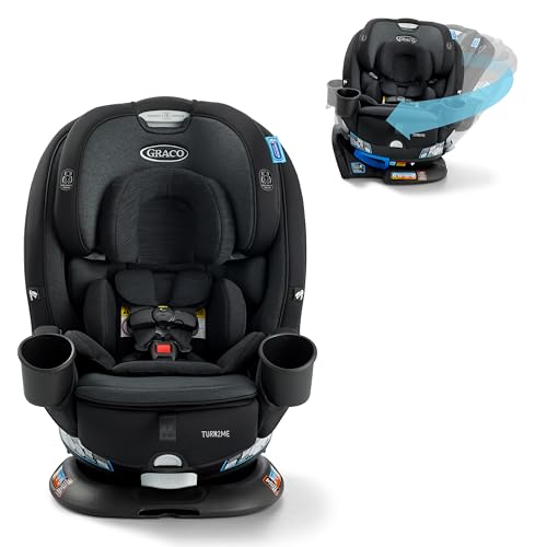 3-in-1 Convertible Car Seat with Headrest and Harness Installation Features.