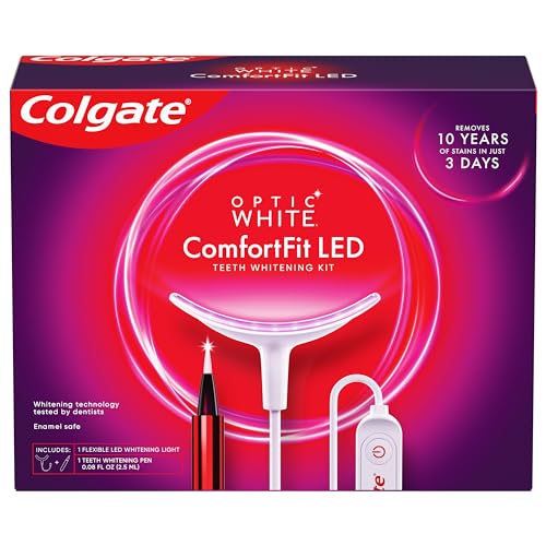 Optic White Teeth Whitening Kit with LED Light and Pen System.