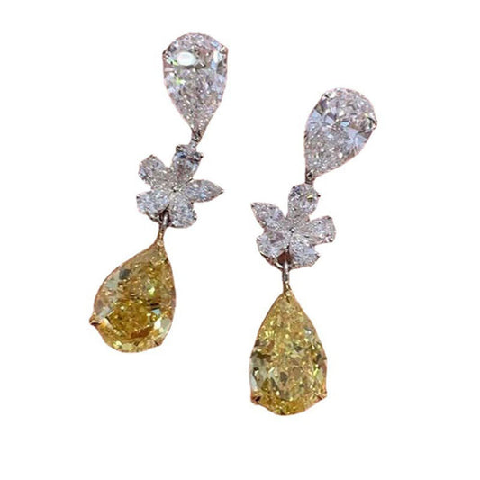 Teardrop Cubic Zirconia Dangle Earrings for Women