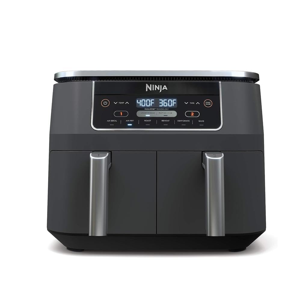 Don't Miss Out: Ninja's Game-Changing 8-Quart 2-Basket Air Fryer Revolution - Dual Zone Cooking at...