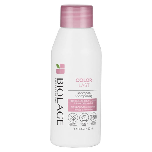 Biolage Color Last Shampoo for Color-Treated Hair with Paraben-Free formula.