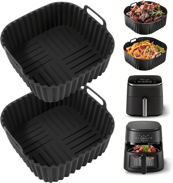 Reusable Square Liners for 4-7 QT Air Fryers