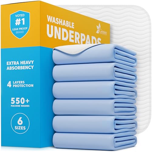 Large Washable Underpads for Incontinence, Pets, and Everyday Bedding Use