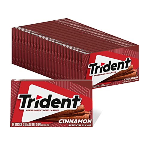 Trident Cinnamon Sugar-Free Gum: 336 Piece Assortment Box.