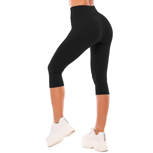 Buttery Soft Full-Length Capri Leggings for Women's High Intensity Workouts.