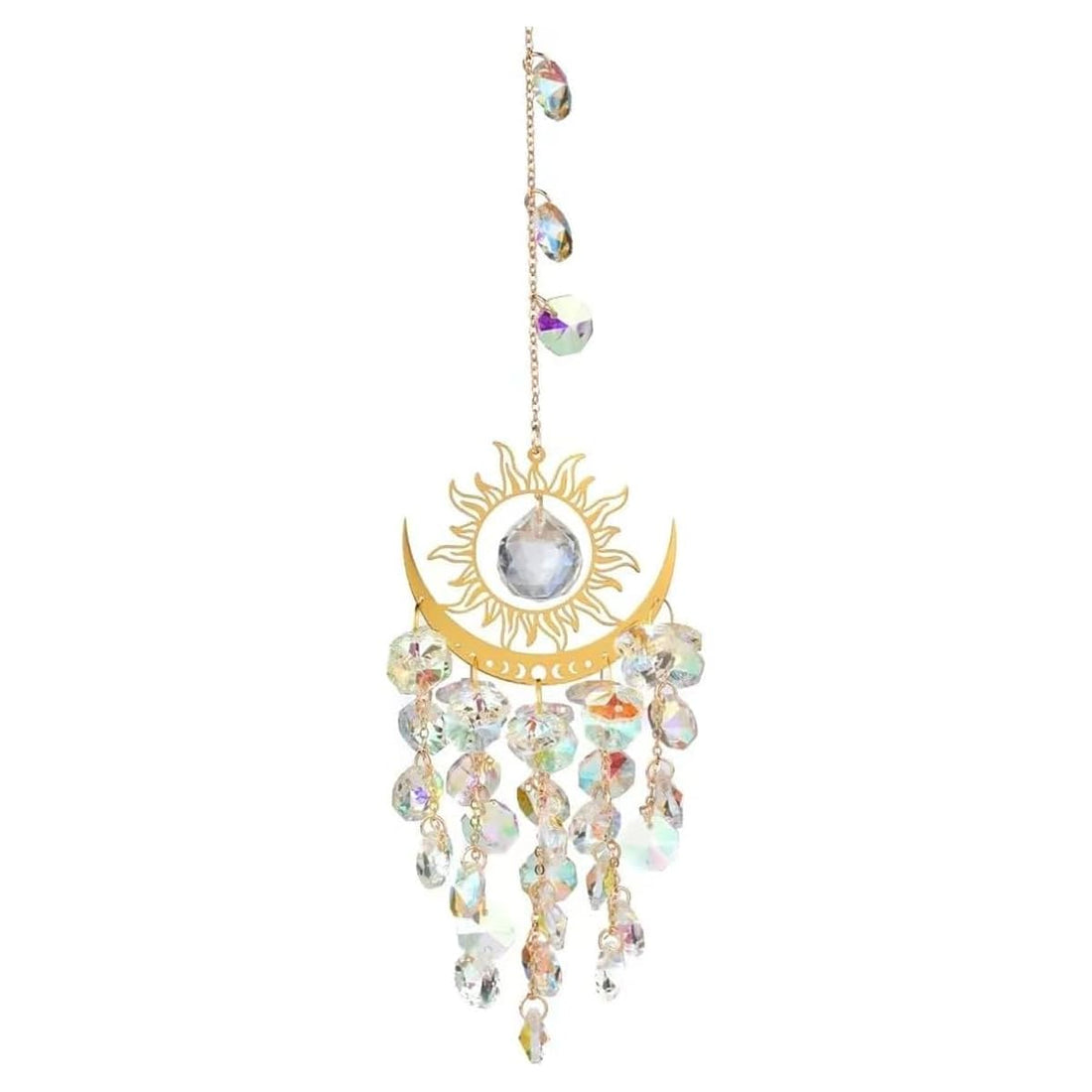 Hanging Sun and Moon Crystal Sun Catcher for Beautiful Home Decor and Gift Giving