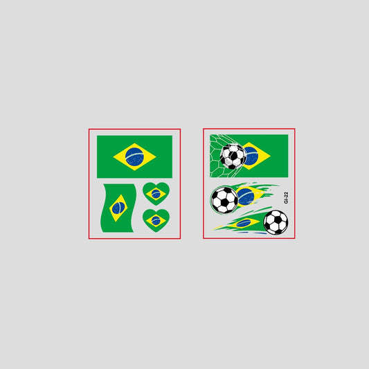 Temporary World Cup Flag Tattoos