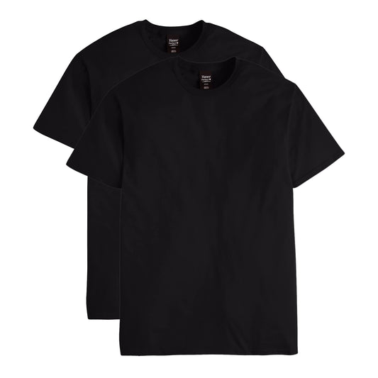 Hanes mens Nano Premium Cotton T-shirt (Pack of 2).