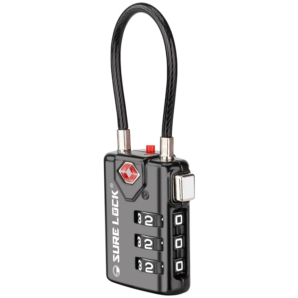 TSA Approved Travel Lock with Zinc Alloy and Inspection Indicator System