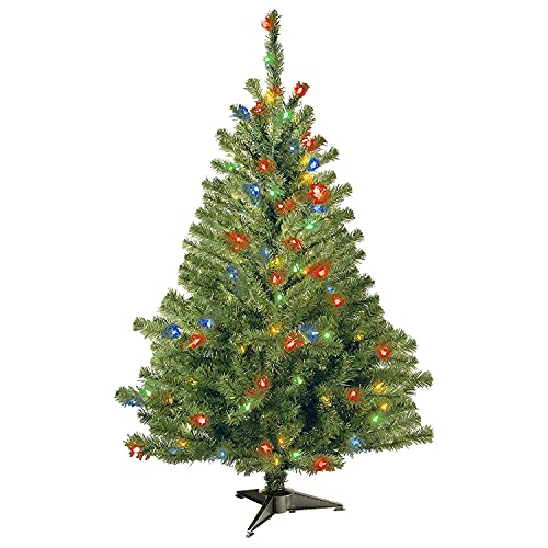 4 Foot Kincaid Spruce Tree with 100 Multi Lights