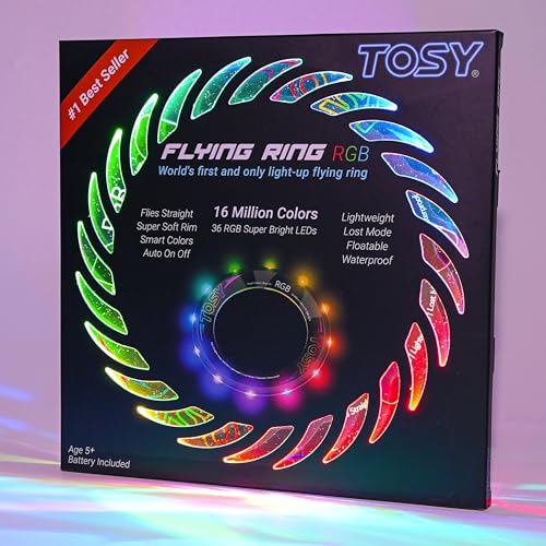 Vibrant, Dazzling TOSY Flying Ring of Colorful LED Wonder