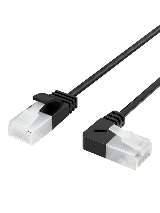 Left Angle Cat6a Ethernet Cables