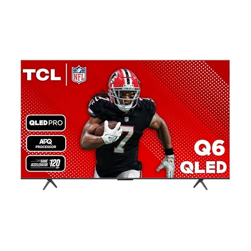 Large Screen 4K QLED TV with Smart Google TV Features.