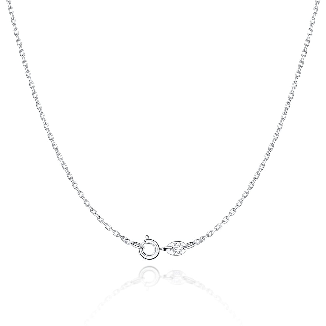 Exclusive Sterling Silver 925 Cable Chain Necklace, Upgraded Clasp Details Inside.
