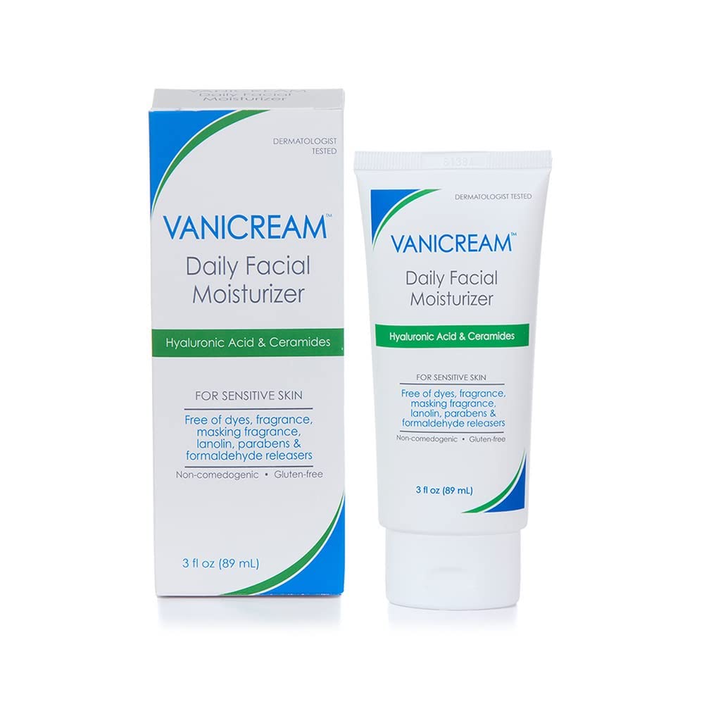 Vanicream Daily Facial Moisturizer With Ceramides and Hyaluronic Acid - Formulated Without Common ...