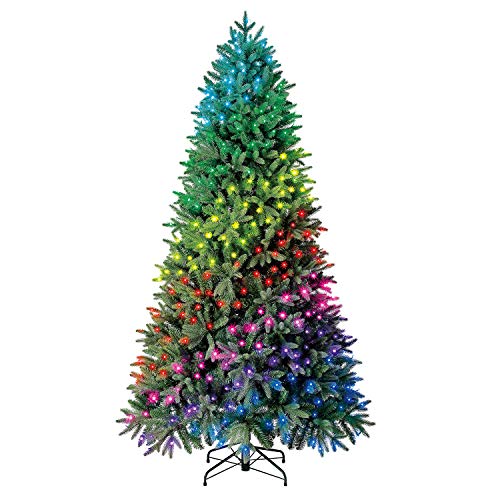 App-Controlled, Multi-Color, Pre-Lit Artificial Christmas Tree with Quick Set-Up