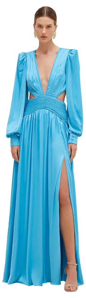 Elegant Satin Gown for a romantic evening or special occasion.
