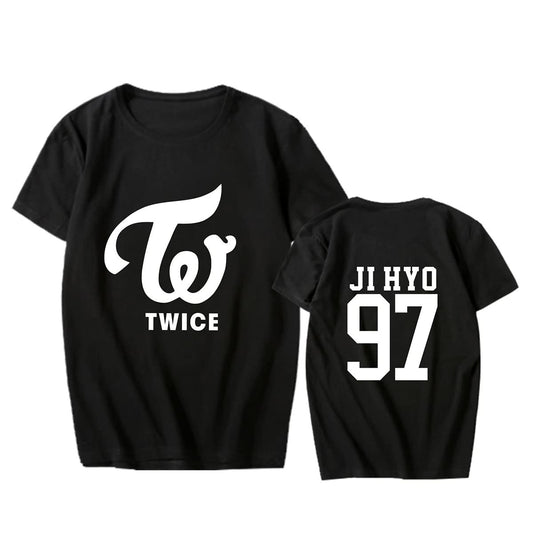 Xkpopfans Kpop Twice Concert Unisex T-Shirts Mina Sana Momo Tzuyu Tee Shirt.