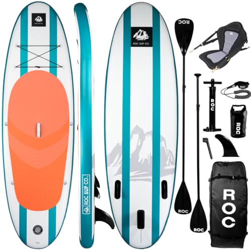 Roc Inflatable Stand Up Paddle Boards with Premium Accessories