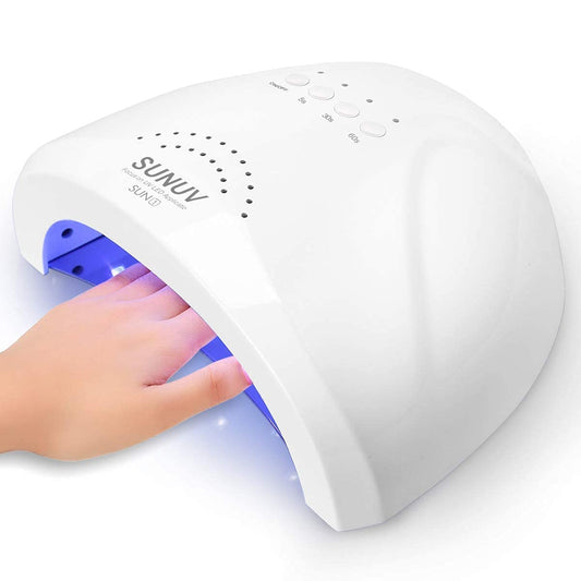 UV LED Nail Lamp, SUNUV Gel Nail Light for Nail Polish 48W UV Dryer with 3 Timers SUNone.