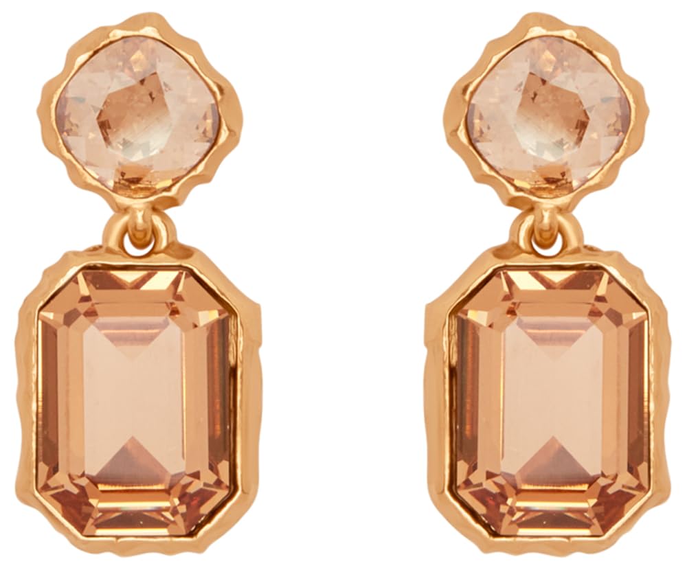 Oscar de la Renta, Classic Crystal Drop Earrings.