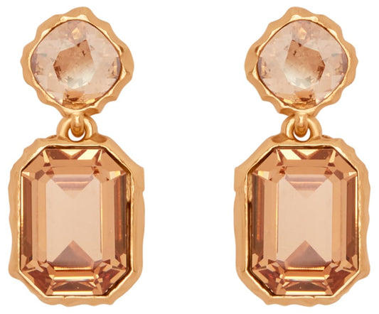 Oscar de la Renta, Classic Crystal Drop Earrings.