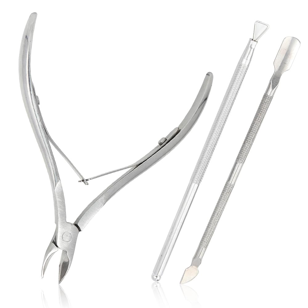 Stainless Steel Cuticle Trimmer Kit for Professional Nail Care Essentials.