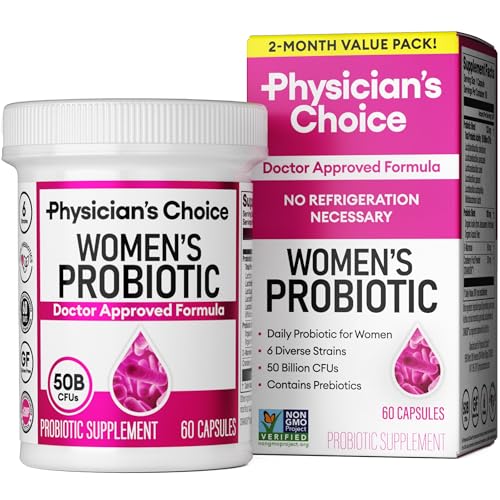 Natural Probiotic Supplement for Women's Overall Digestive and Immune Health.