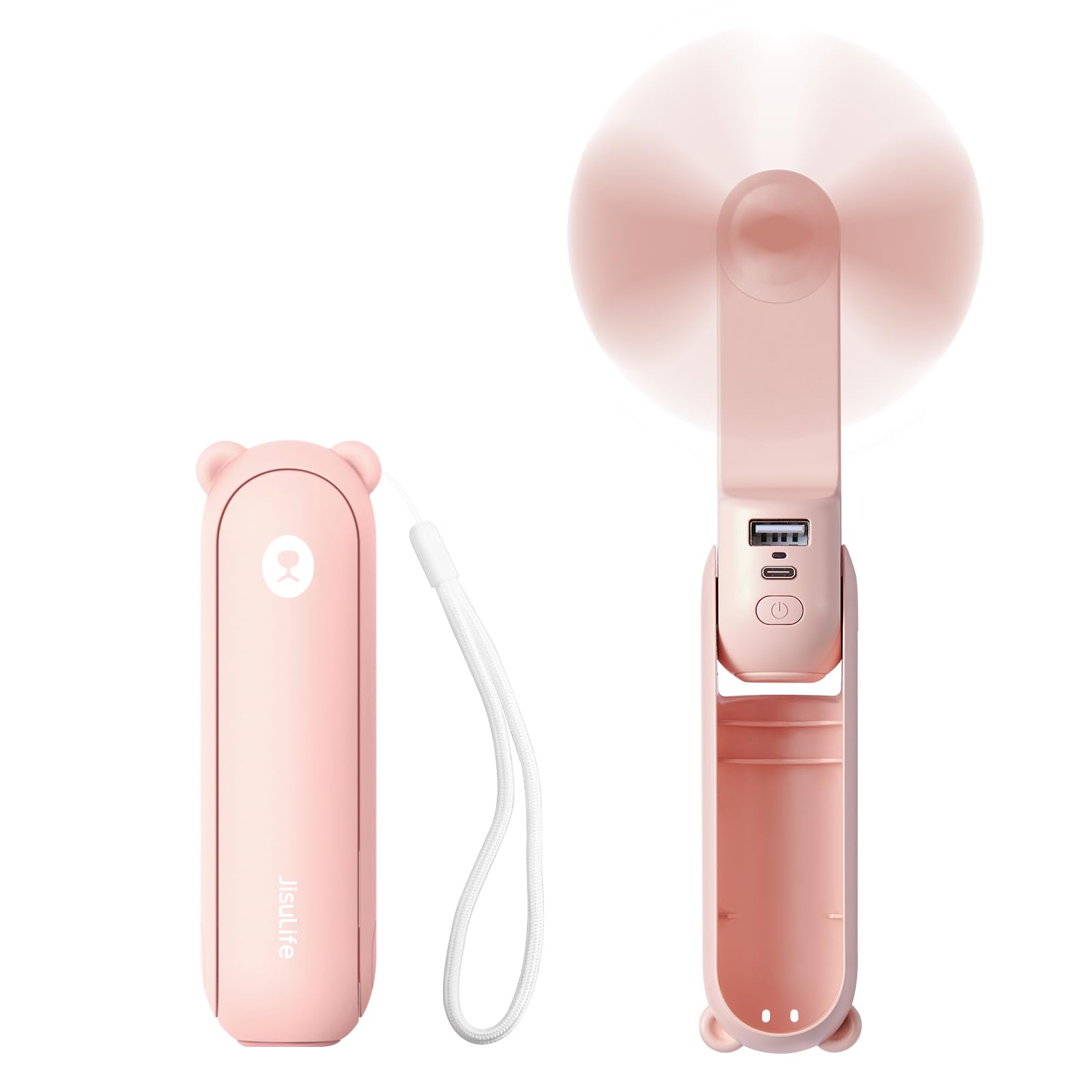 JISULIFE 3-in-1 Portable Mini Fan with Power Bank and Flashlight – Kiitn