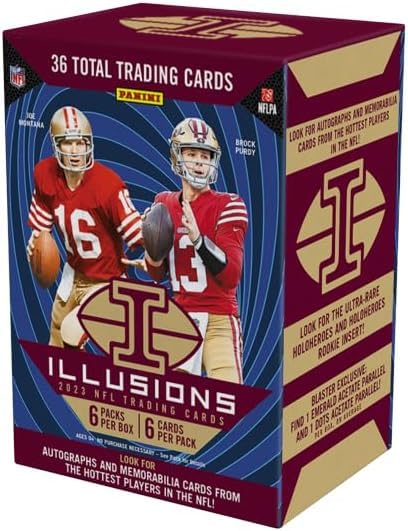 2023 Panini Illusions NFL Football Exclusive Trading Card BLASTER Box [6 Packs].