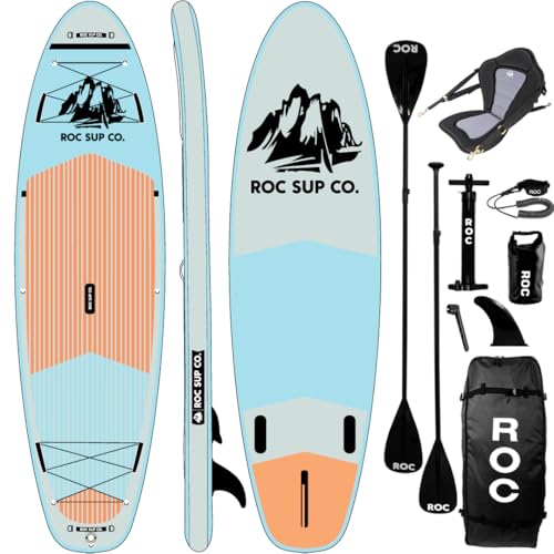Roc Inflatable Stand Up Paddle Boards with Premium Accessories