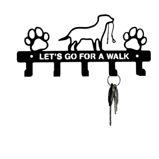 Wall Mounted Key Holder with 5 Hooks Organizer