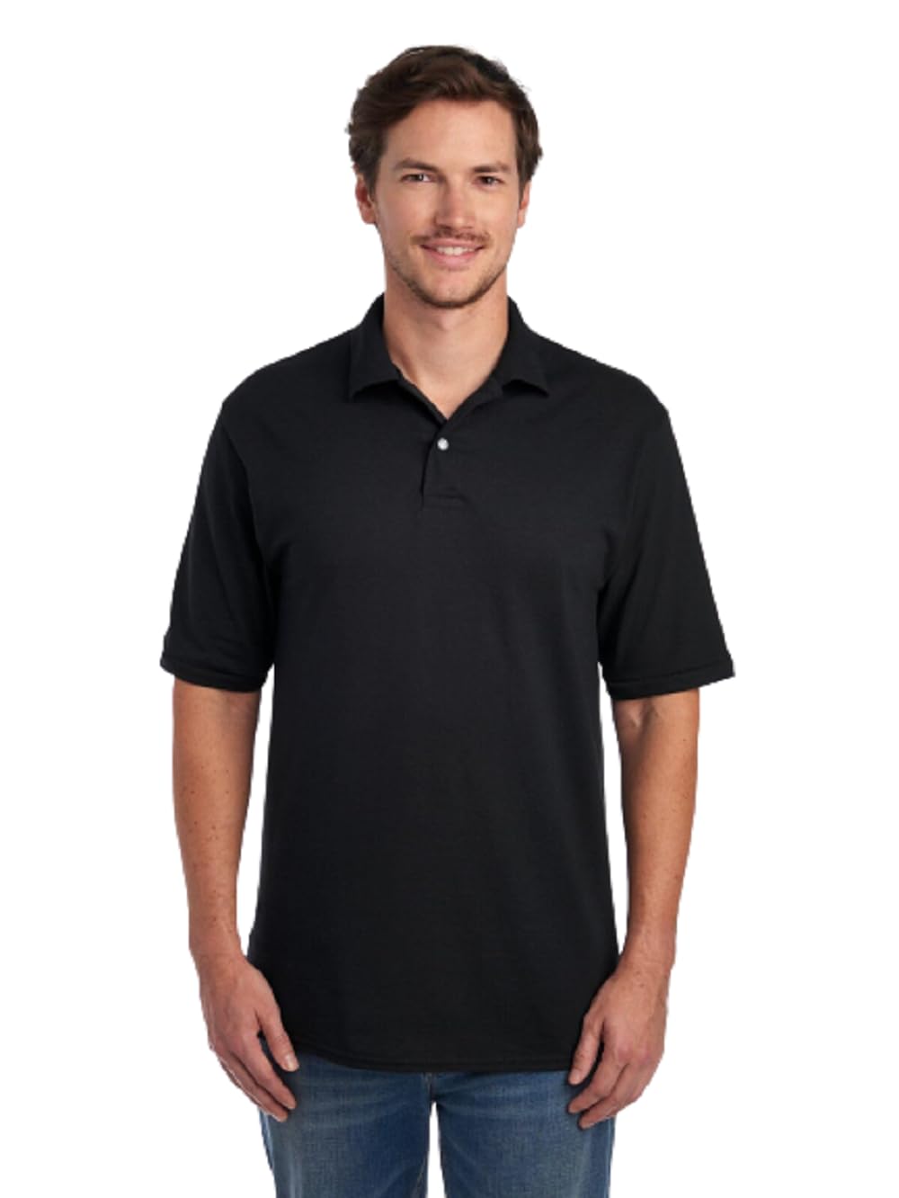 Jerzees Men's Short Sleeve Polo Shirts, SpotShield Stain Resistant, Sizes S-5x.