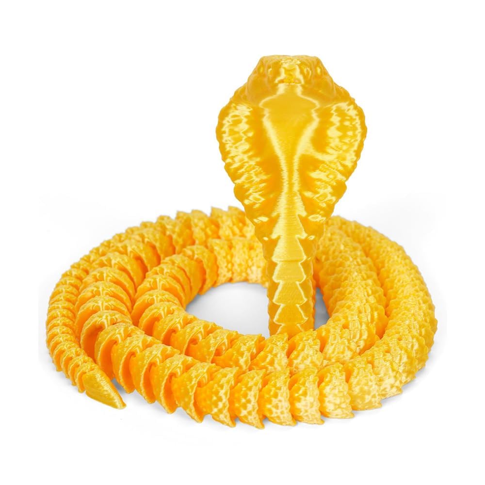 Gold Cobra Snake Collectible Figurine Decoration