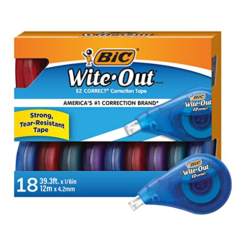 Reliable White Correction Tape for Clean and Fast Writing Corrections.