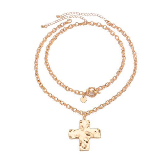 Layered Cross Necklaces for Women