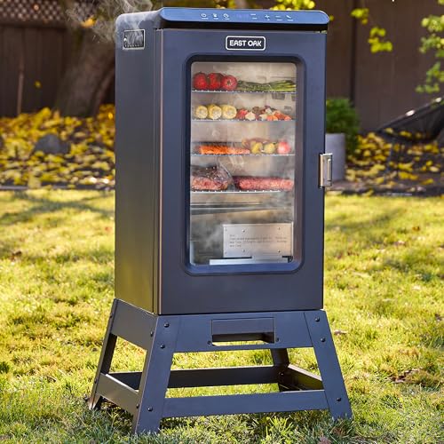Long-Lasting Outdoor Electric Smoker with Meat Probe