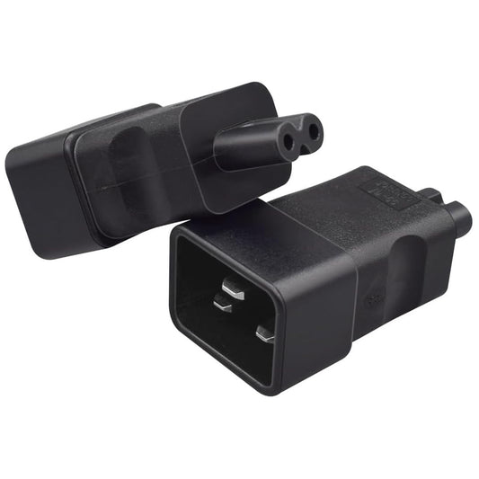 IEC 320 C20 to C7 Power Adapter 2.5-16A /250V,PDU/UPS Plug/Socket C7 to C20 Power Adaptor (C20 to ...