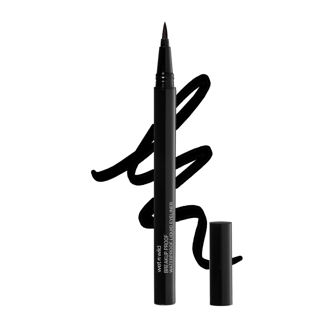 wet n wild Mega Last Breakup Proof Liquid Eyeliner - Ultra-Fine Brush, Waterproof, 16-Hour ...