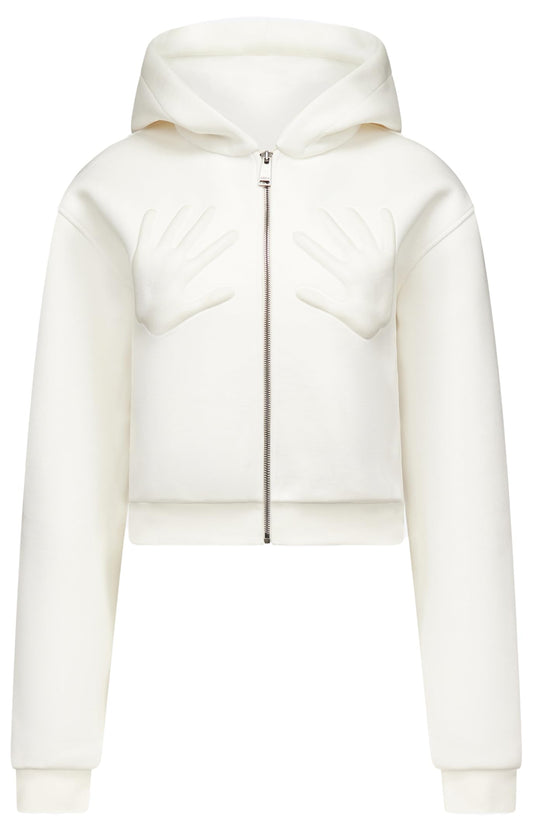 Embossed Handprint Hoodie by AREA