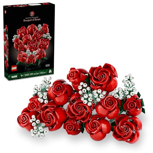 Artificial Red Roses Set for Adults, Valentine's Day Gift Botanicals