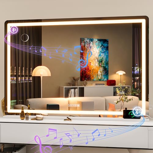 Bluetooth Vanity Mirror with LED Lights